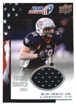 2014 Upper Deck USA Football - Future Swatch #68 Sid Irwin Jr. Front