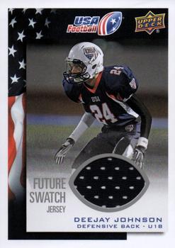 2014 Upper Deck USA Football - Future Swatch #69 DeeJay Johnson Front