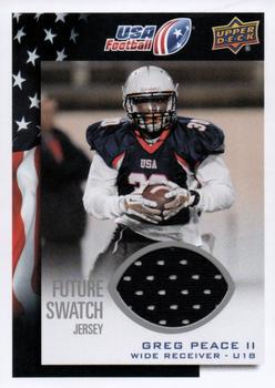 2014 Upper Deck USA Football - Future Swatch #79 Greg Peace Front