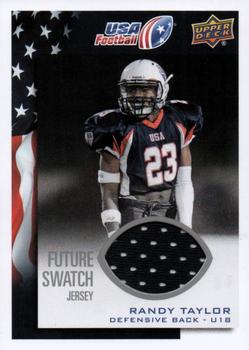 2014 Upper Deck USA Football - Future Swatch #92 Randy Taylor Front