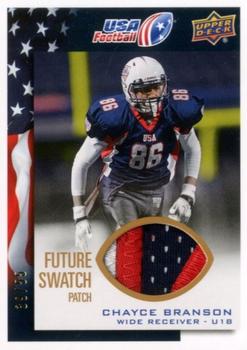 2014 Upper Deck USA Football - Future Swatch Patch #49 Chayce Branson Front
