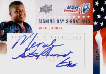 2014 Upper Deck USA Football - Signing Day Signatures #SD-34 Moral Stephens Front