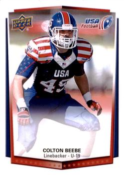 2015 Upper Deck USA Football #38 Colton Beebe Front