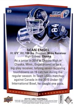 2015 Upper Deck USA Football #89 Sean Engel Back