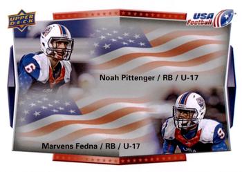 2015 Upper Deck USA Football #103 Marvens Fedna / Noah Pittenger Front