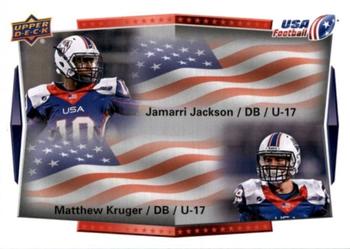 2015 Upper Deck USA Football #109 Jamarri Jackson / Matthew Kruger Front