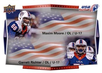 2015 Upper Deck USA Football #118 Garrett Richter / Maxim Moore Front