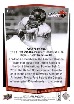 2015 Upper Deck USA Football #133 Sean Ford Back