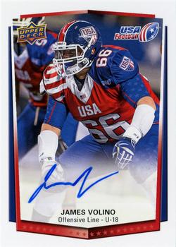 2015 Upper Deck USA Football - Autograph #59 James Volino Front