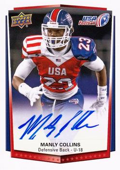 2015 Upper Deck USA Football - Autograph #77 Manly Collins Front