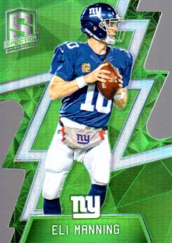 2016 Panini Spectra - Neon Green Die Cut #78 Eli Manning Front