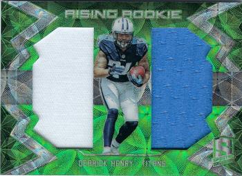 2016 Panini Spectra - Rising Rookie Materials Neon Green #12 Derrick Henry Front