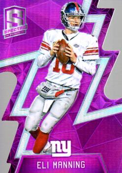 2016 Panini Spectra - Neon Pink Die Cut #78 Eli Manning Front