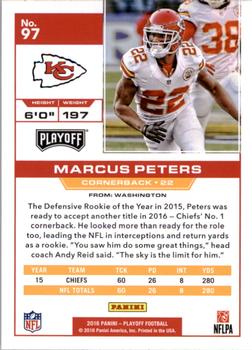 2016 Panini Playoff #97 Marcus Peters Back