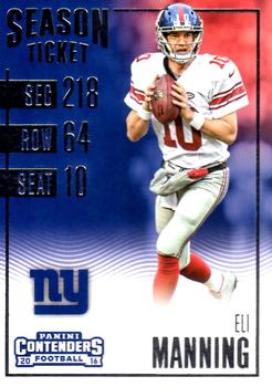 2016 Panini Contenders #4 Eli Manning Front