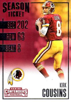 2016 Panini Contenders #10 Kirk Cousins Front