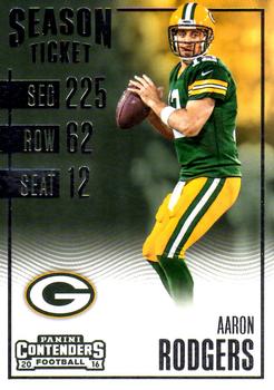 2016 Panini Contenders #33 Aaron Rodgers Front