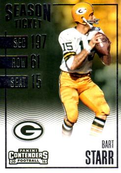 2016 Panini Contenders #34 Bart Starr Front