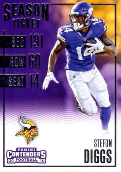 2016 Panini Contenders #38 Stefon Diggs Front