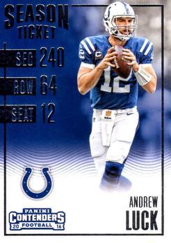 2016 Panini Contenders #92 Andrew Luck Front