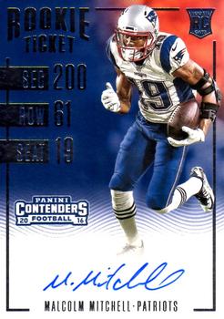2016 Panini Contenders #108 Malcolm Mitchell Front