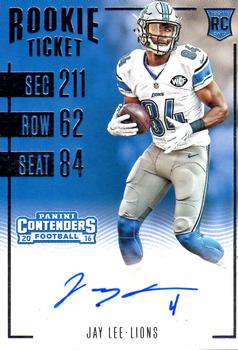 2016 Panini Contenders #124 Jay Lee Front