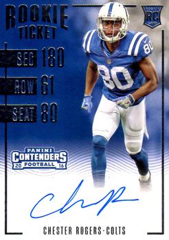 2016 Panini Contenders #252 Chester Rogers Front
