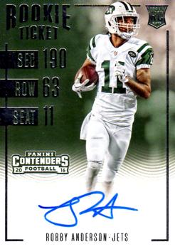 2016 Panini Contenders #259 Robby Anderson Front
