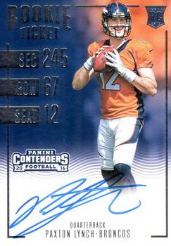 2016 Panini Contenders #303 Paxton Lynch Front
