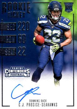 2016 Panini Contenders #313 C.J. Prosise Front