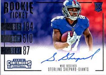 2016 Panini Contenders #369 Sterling Shepard Front