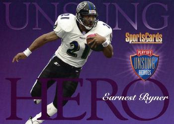 1998 Playoff Unsung Heroes #3 Earnest Byner Front