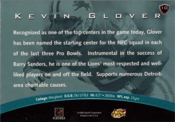 1998 Playoff Unsung Heroes #10 Kevin Glover Back