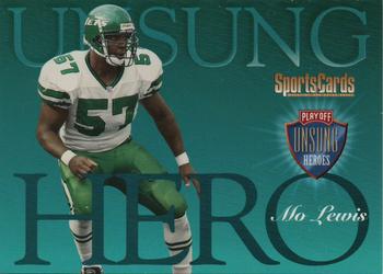 1998 Playoff Unsung Heroes #20 Mo Lewis Front