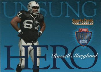 1998 Playoff Unsung Heroes #21 Russell Maryland Front