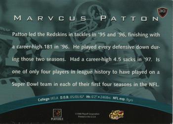 1998 Playoff Unsung Heroes #30 Marvcus Patton Back