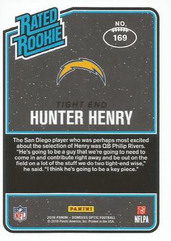 2016 Donruss Optic #169 Hunter Henry Back