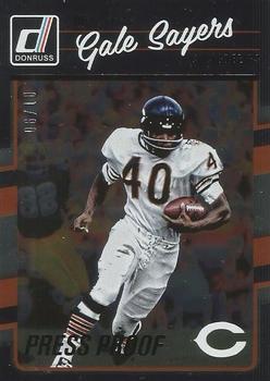 2016 Donruss - Press Proofs Black #55 Gale Sayers Front