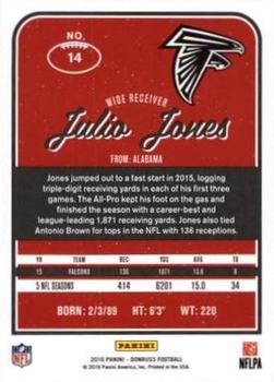 2016 Donruss - Press Proofs Gold #14 Julio Jones Back