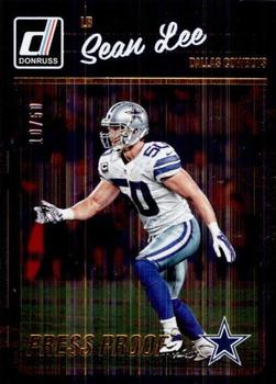 2016 Donruss - Press Proofs Gold #82 Sean Lee Front