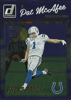 2016 Donruss - Press Proofs Gold #131 Pat McAfee Front