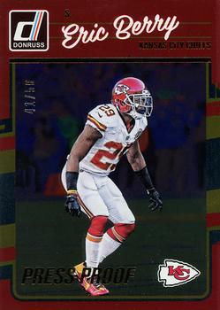2016 Donruss - Press Proofs Gold #149 Eric Berry Front
