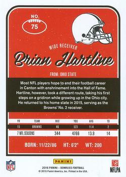 2016 Donruss - Stat Line Season #75 Brian Hartline Back