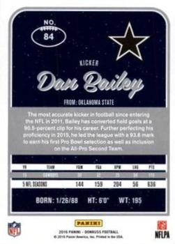 2016 Donruss - Stat Line Season #84 Dan Bailey Back
