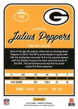 2016 Donruss - Stat Line Season #112 Julius Peppers Back