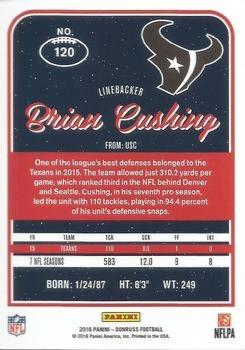 2016 Donruss - Stat Line Season #120 Brian Cushing Back