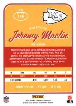 2016 Donruss - Stat Line Season #146 Jeremy Maclin Back