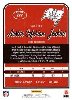 2016 Donruss - Stat Line Season #277 Austin Seferian-Jenkins Back