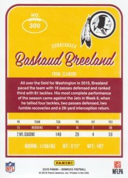 2016 Donruss - Stat Line Season #300 Bashaud Breeland Back
