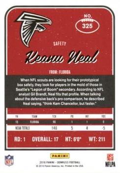 2016 Donruss - Stat Line Season #325 Keanu Neal Back